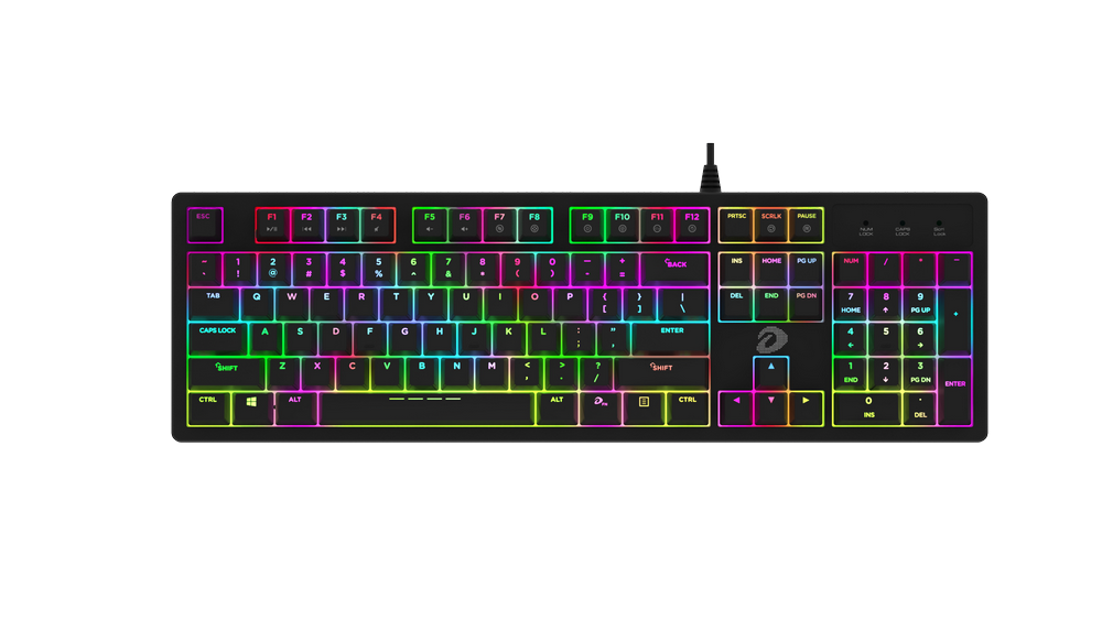 Bàn phím cơ DareU EK1280 V2 Black RGB Blue Switch
