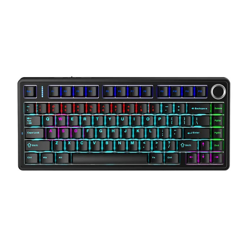 Bàn phím cơ gaming có dây AULA F75 Black | Red switch