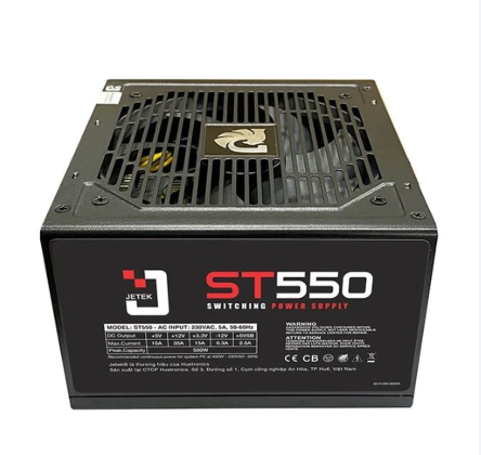 Nguồn Jetek J Series 550W Plus (ST550 POWER SUPPLY ATX 12V PFC)